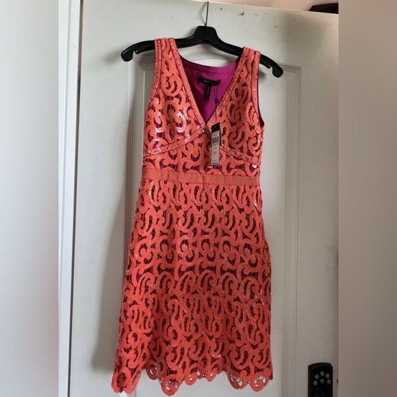 BCBGMaxAzria/BCBG Gabrielle sequined Sz XS Dress $548 - Picture 5 of 9